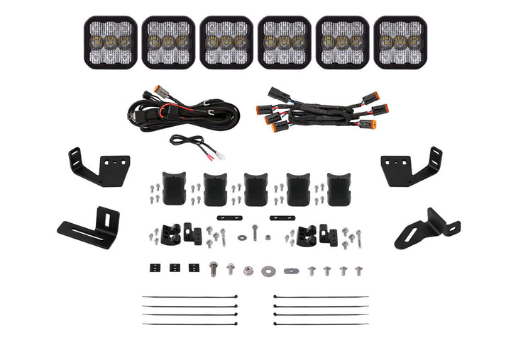 Diode Dynamics SS5 CrossLink Lightbar Kit for Prinsu/Sherpa Roof Racks