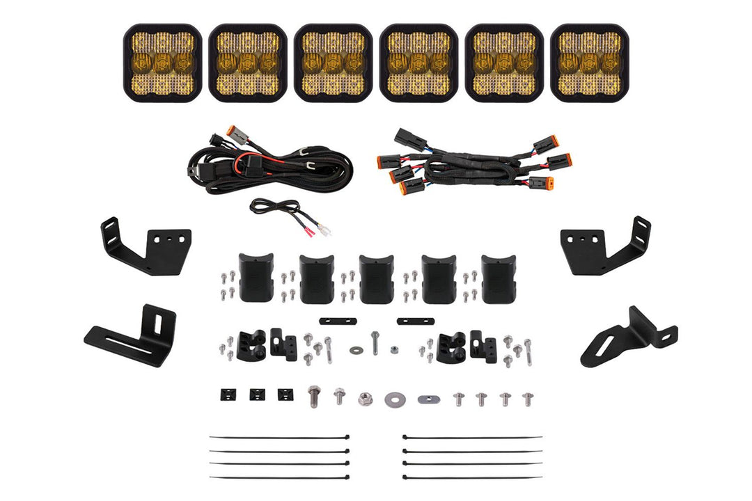 Diode Dynamics SS5 CrossLink Lightbar Kit for Prinsu/Sherpa Roof Racks