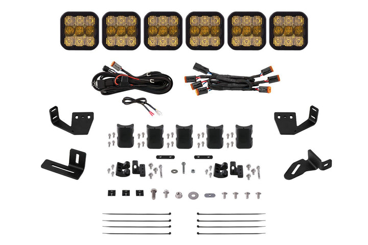 Diode Dynamics SS5 CrossLink Lightbar Kit for Prinsu/Sherpa Roof Racks
