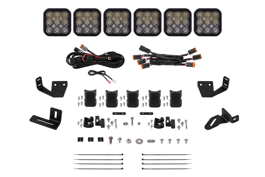 Diode Dynamics SS5 CrossLink Lightbar Kit for Prinsu/Sherpa Roof Racks
