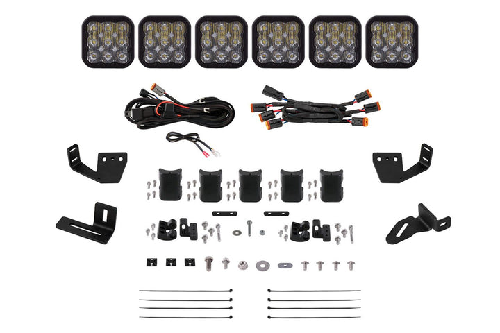 Diode Dynamics SS5 CrossLink Lightbar Kit for Prinsu/Sherpa Roof Racks
