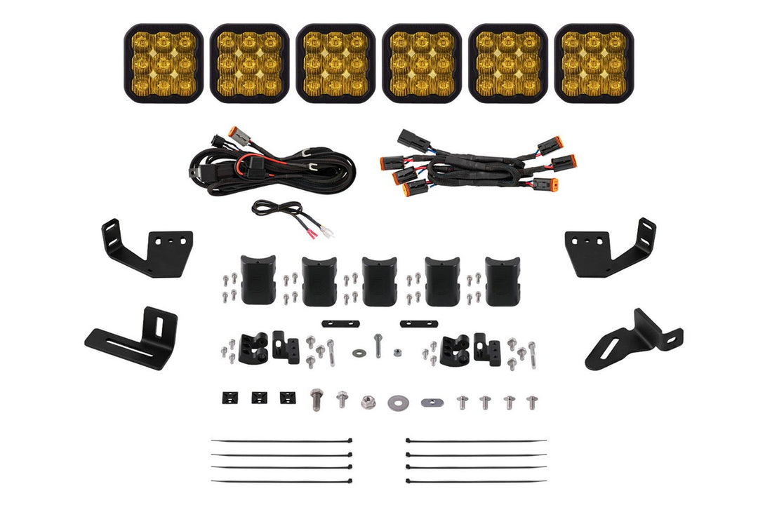 Diode Dynamics SS5 CrossLink Lightbar Kit for Prinsu/Sherpa Roof Racks