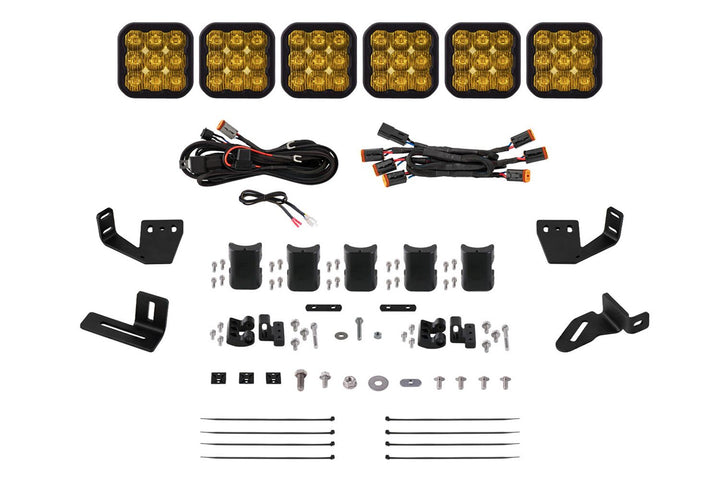 Diode Dynamics SS5 CrossLink Lightbar Kit for Prinsu/Sherpa Roof Racks