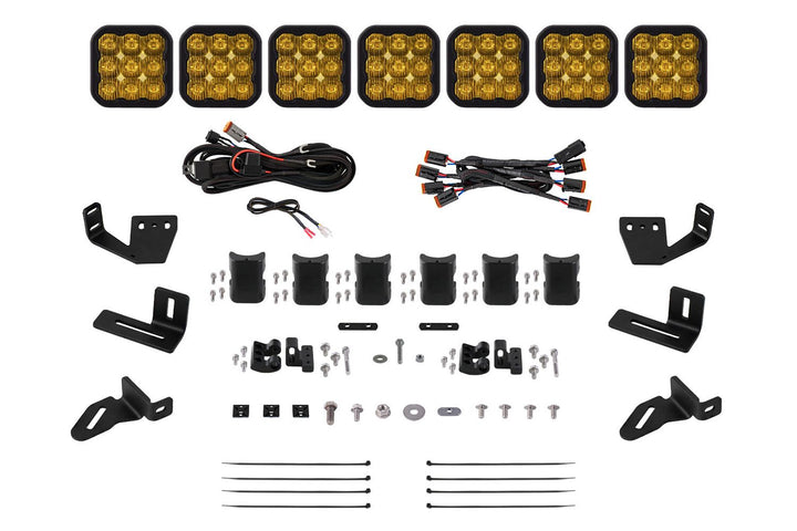 Diode Dynamics SS5 CrossLink Lightbar Kit for Prinsu/Sherpa Roof Racks