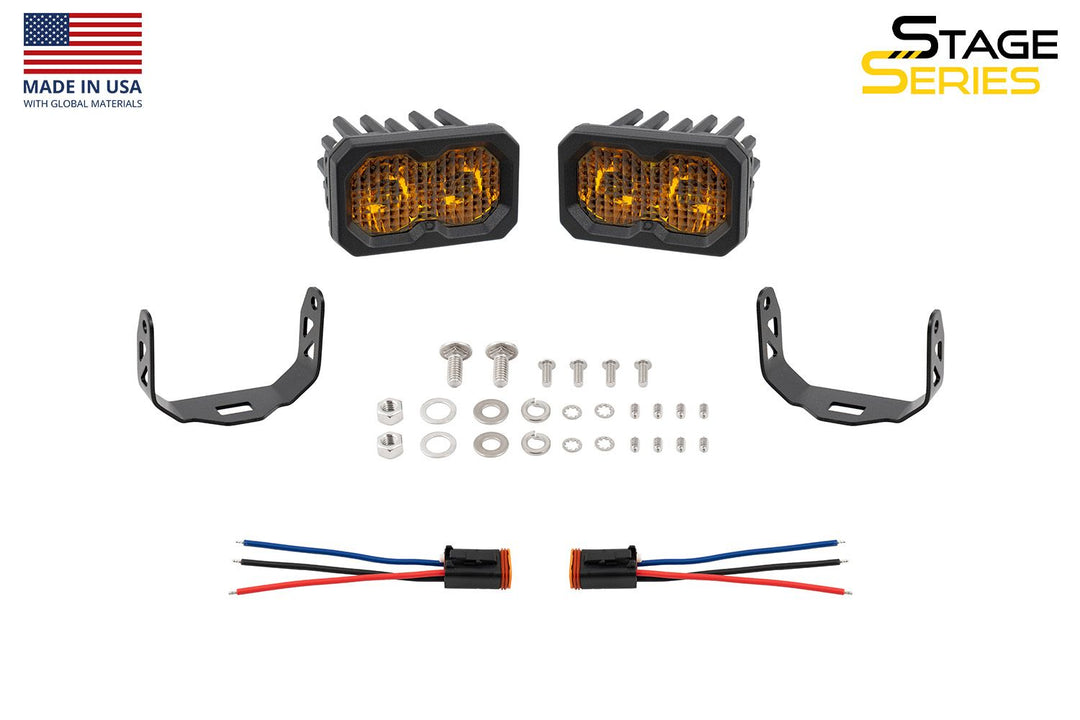 Diode Dynamics C2 2.0 Yellow Pro LED Pod (pair)