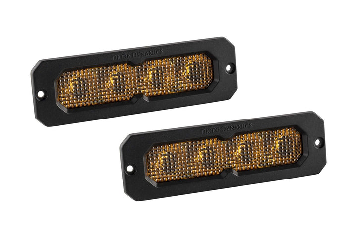 Diode Dynamics SS6 Yellow Flush Mount LED Light Bar (pair)