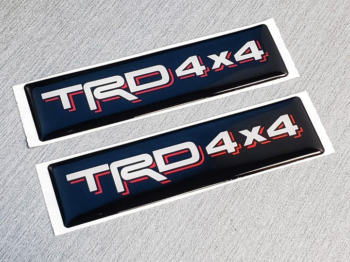 Domed Toyota TRD 4x4 Emblem Inserts for Weathertech Floor Mats (Single) Tacoma Tundra