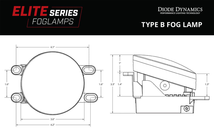 Diode Dynamics Elite Series Fog Lamps for Tacoma (Pair)  (2012-2023)