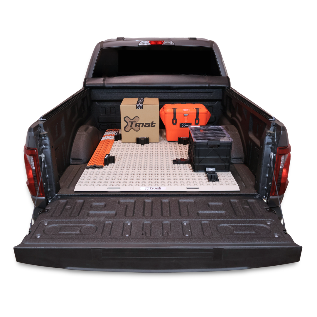 Tmat Truck Bed Organizer Slide Out Mat | Universal Fit for Short Beds 5' to 5'5"