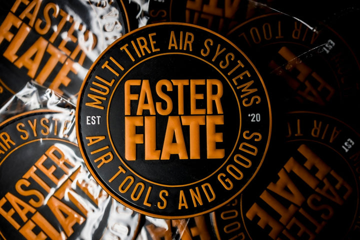 FasterFlate Multi-Tire Air Systems and Goods Velcro Patch