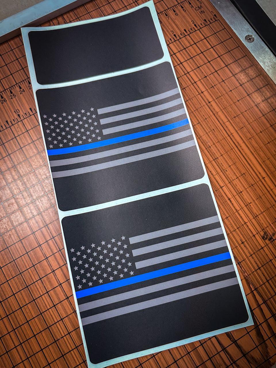American Flag Sun Visor Warning Overlays - 2024+ Land Cruiser