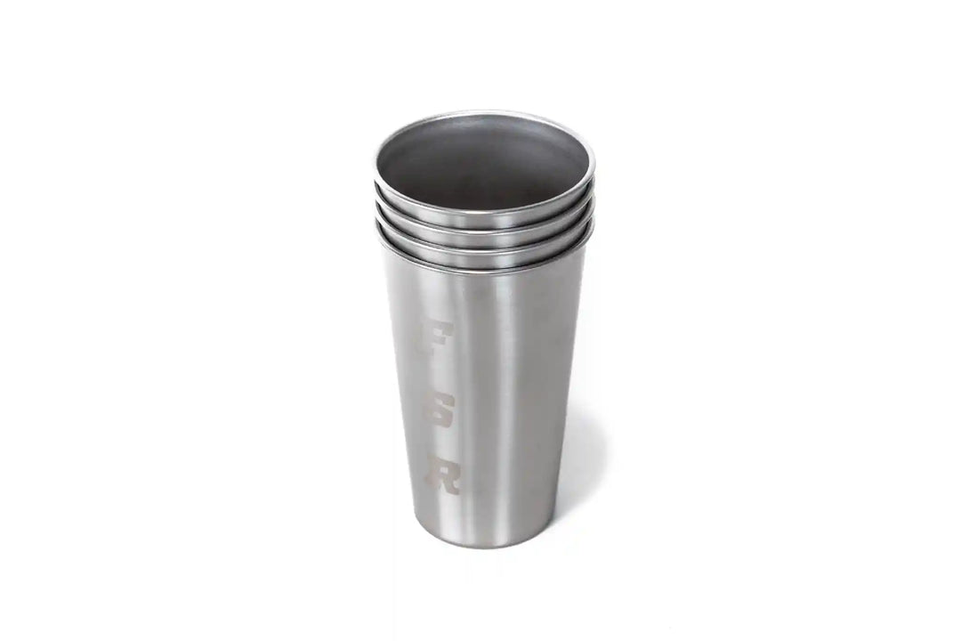 Stainless Steel 16oz Camp Cups (4)