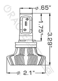 ORACLE Lighting H11 - 4,000+ Lumen LED Light Bulb Conversion Kit (Fog Light)