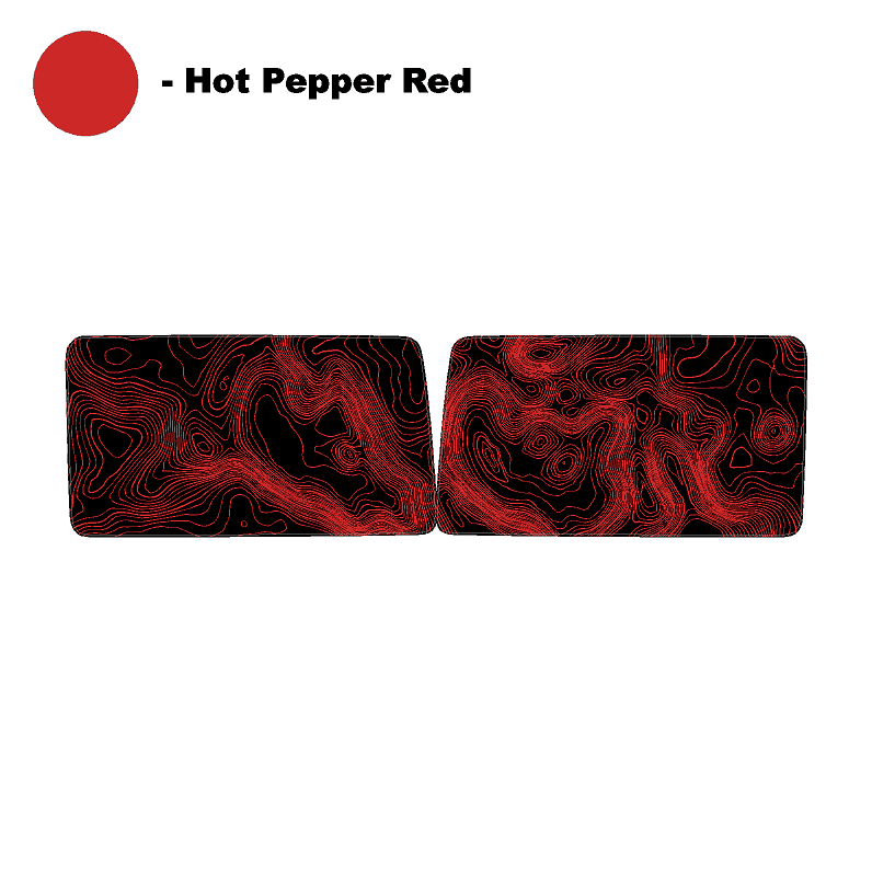 Topographic Map Premium Print Vinyl Rolls (3' or 6') - Matte Finish