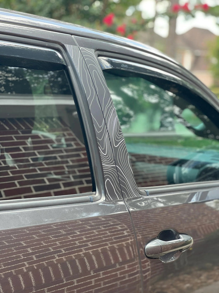 Topo B Pillar Overlays - 2016-2023 Tacoma Double Cab