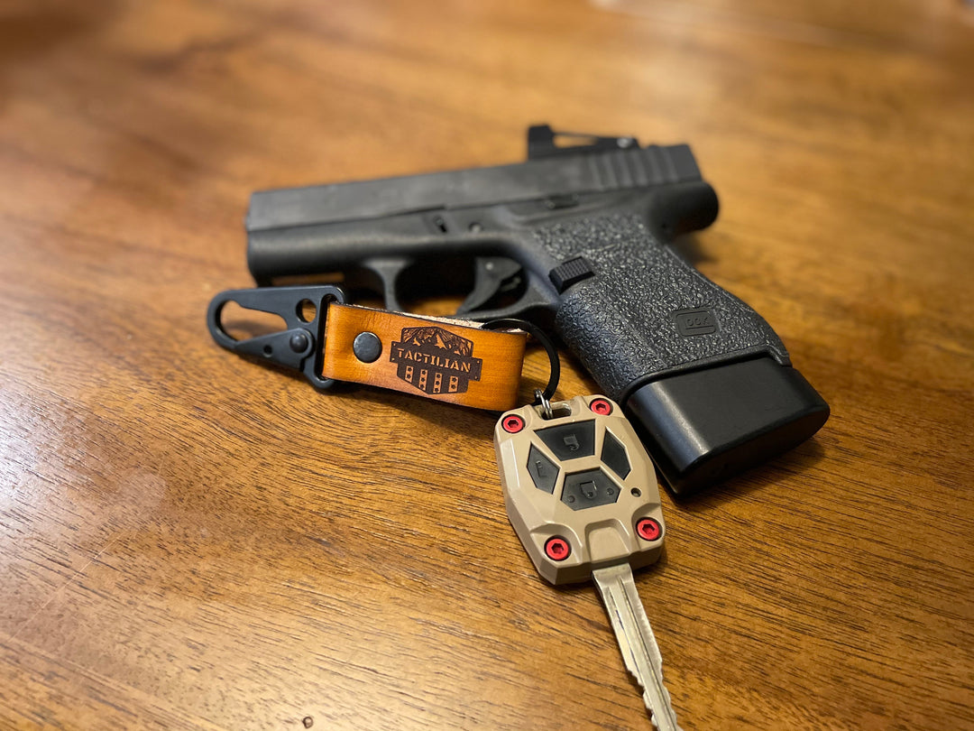 Tactilian Leather Clip Keychain Handmade