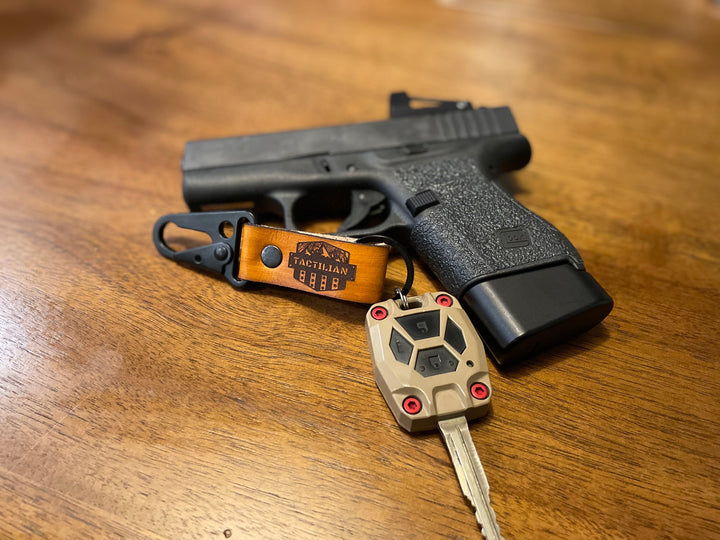 Tactilian Leather Clip Keychain Handmade