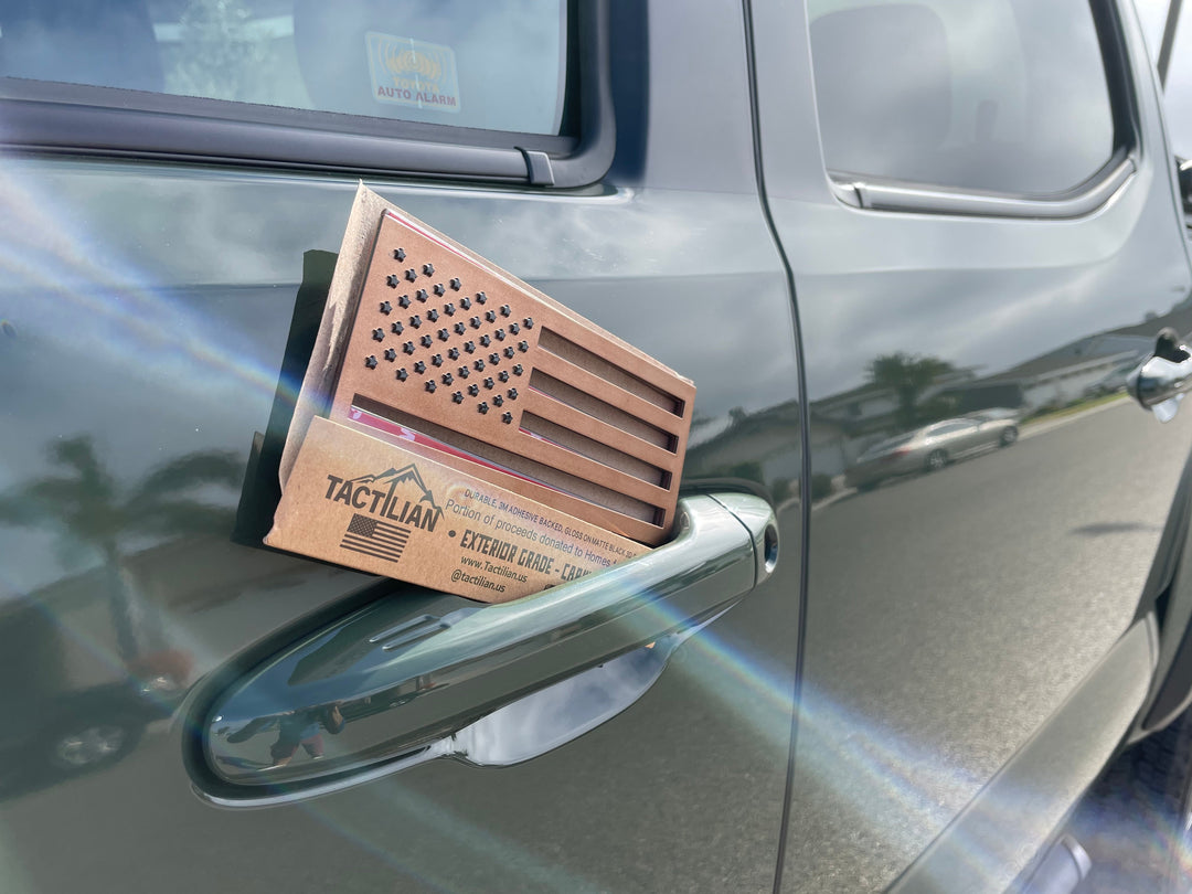 Tactilian USA 3M Adhesive-Backed American Flag - Small (Two-Pack)