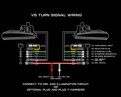 Meso Customs V5 Switchback Mirror Turn Signals for Tacoma (2016-2023)