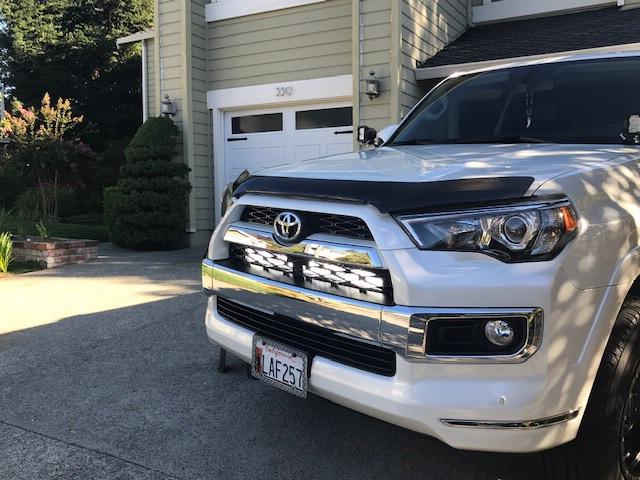 32" Hidden Grille LED Light Bar Brackets Kit Fits 2014-2024 Toyota 4Runner