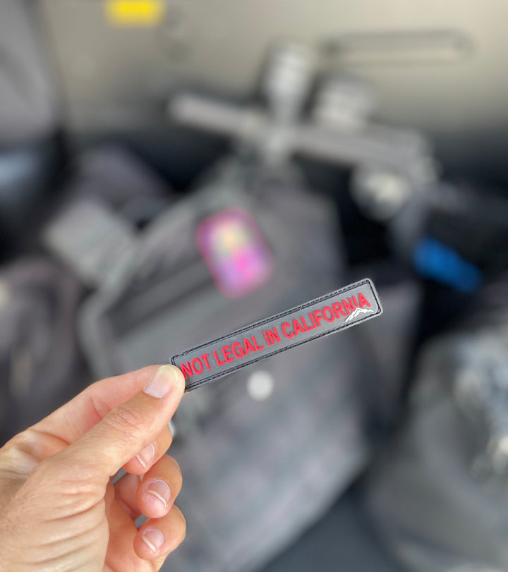 Tactilian “Not Legal in California” PVC Patch