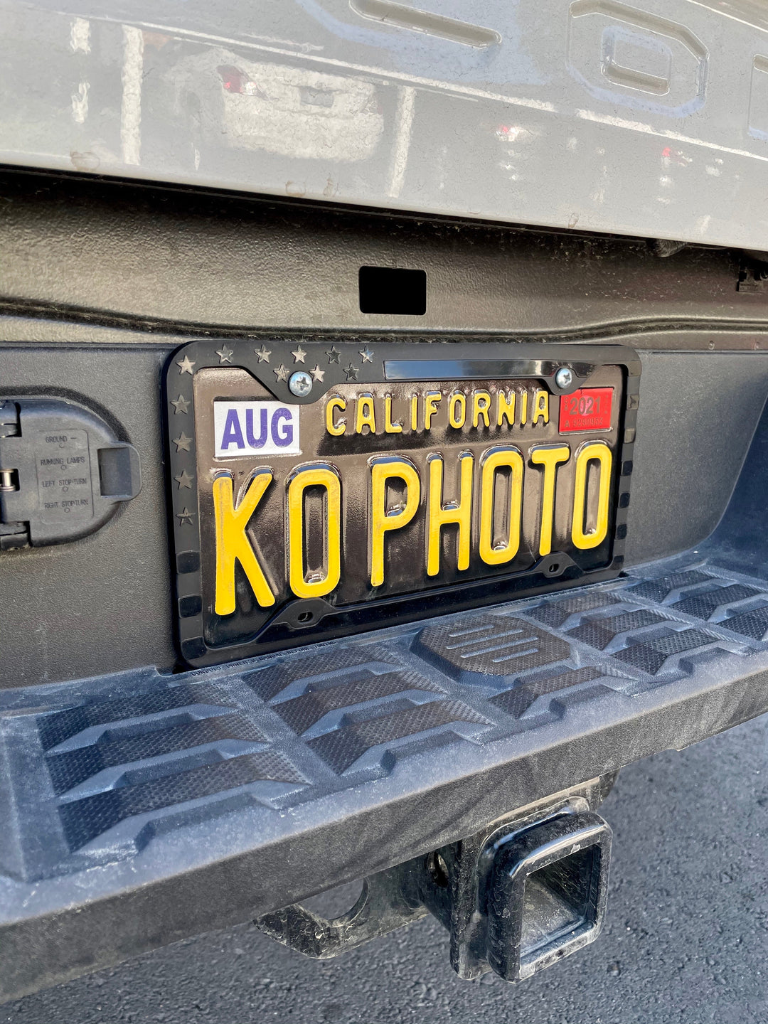 Tactilian Silicone American Flag License Plate Frame - Anti-Rattle, Anti-Scratch