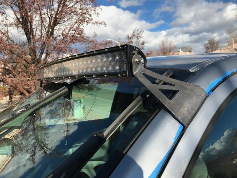Cali Raised LED 52" Curved LED Light Bar Roof Mounting Brackets For Tundra (2007-2021)
