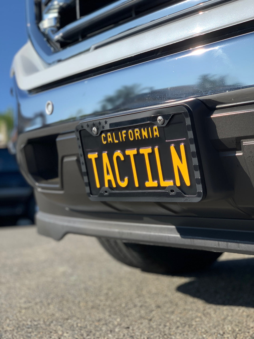 Tactilian Silicone American Flag License Plate Frame - Anti-Rattle, Anti-Scratch