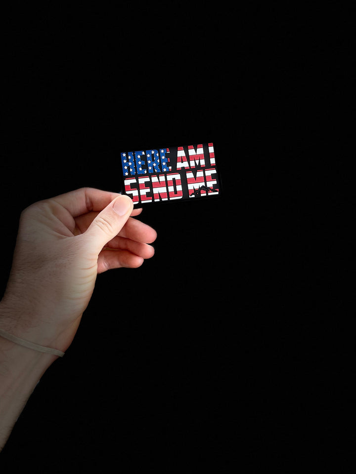 Tactilian Here Am I, Send Me Patriotic PVC Patch