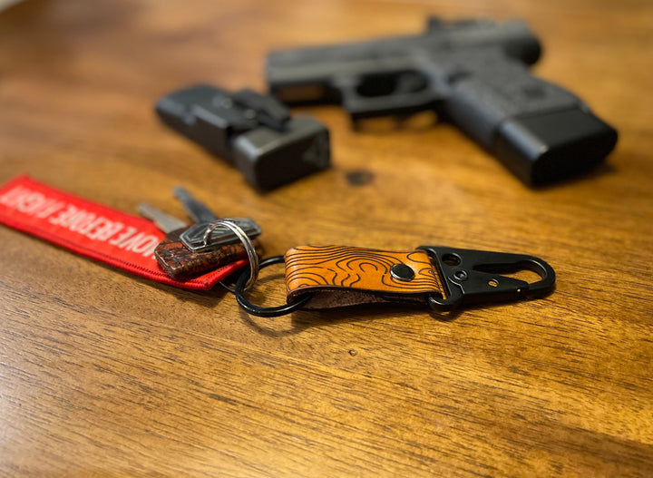 Tactilian Leather Clip Keychain Handmade