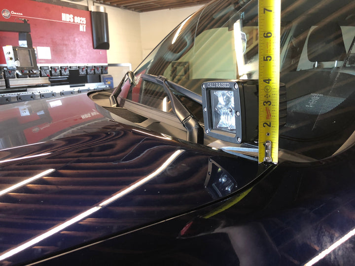 Cali Raised LED Low Profile LED Ditch Light Brackets Kit For 4Runner (2010-2024)