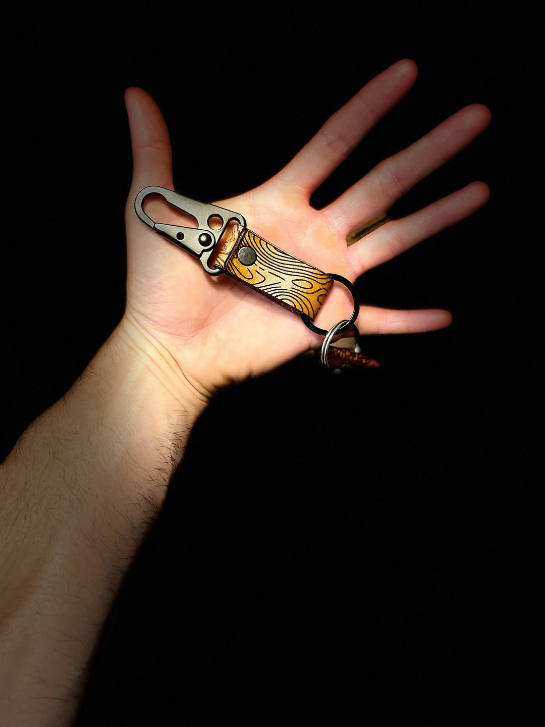 Tactilian Leather Clip Keychain Handmade