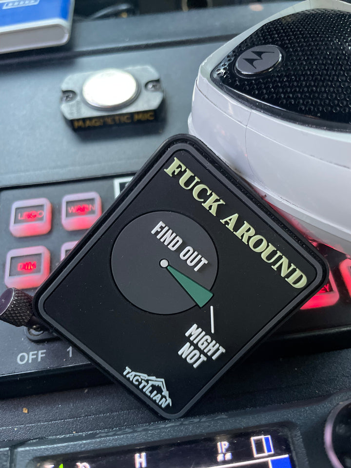 Tactilian “FAFO” F*ck Around Find Out PVC Patch