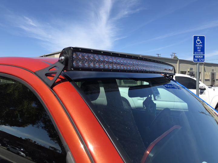Cali Raised LED 52" Curved LED Light Bar Roof Brackets Kit For Tacoma (2005-2023)
