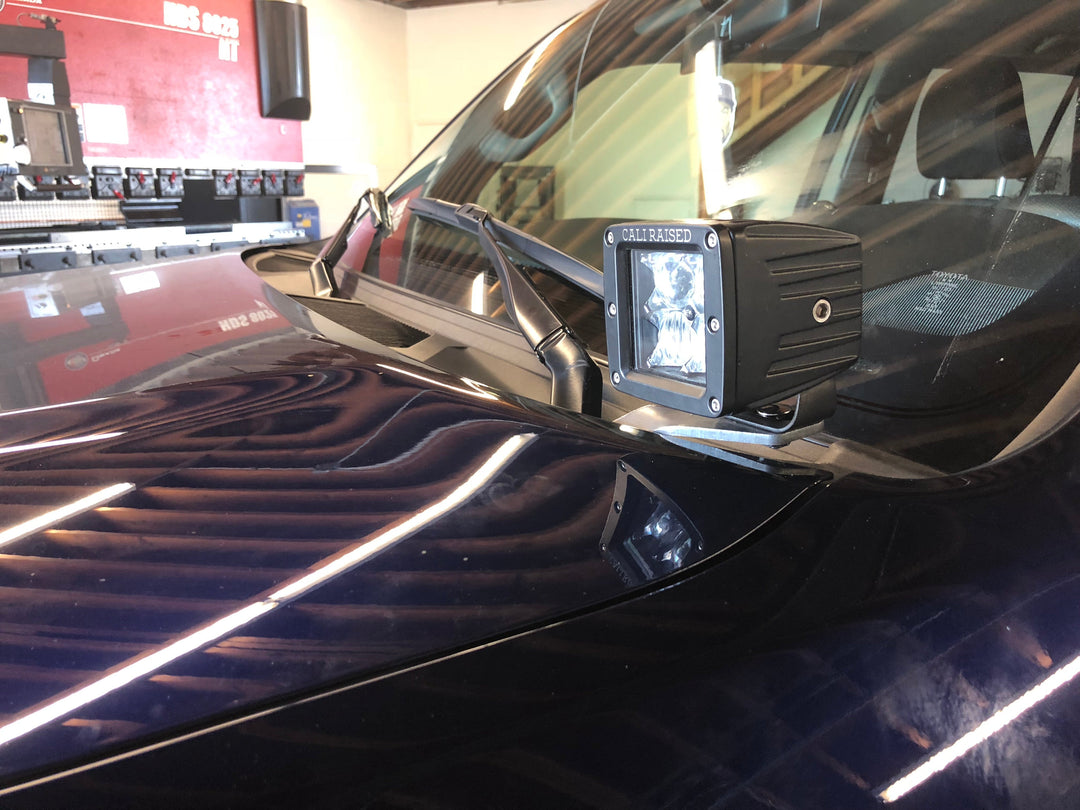 Cali Raised LED Low Profile LED Ditch Light Brackets Kit For 4Runner (2010-2024)