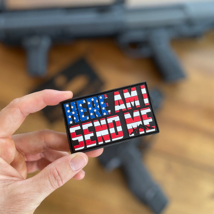 Tactilian Here Am I, Send Me Patriotic PVC Patch
