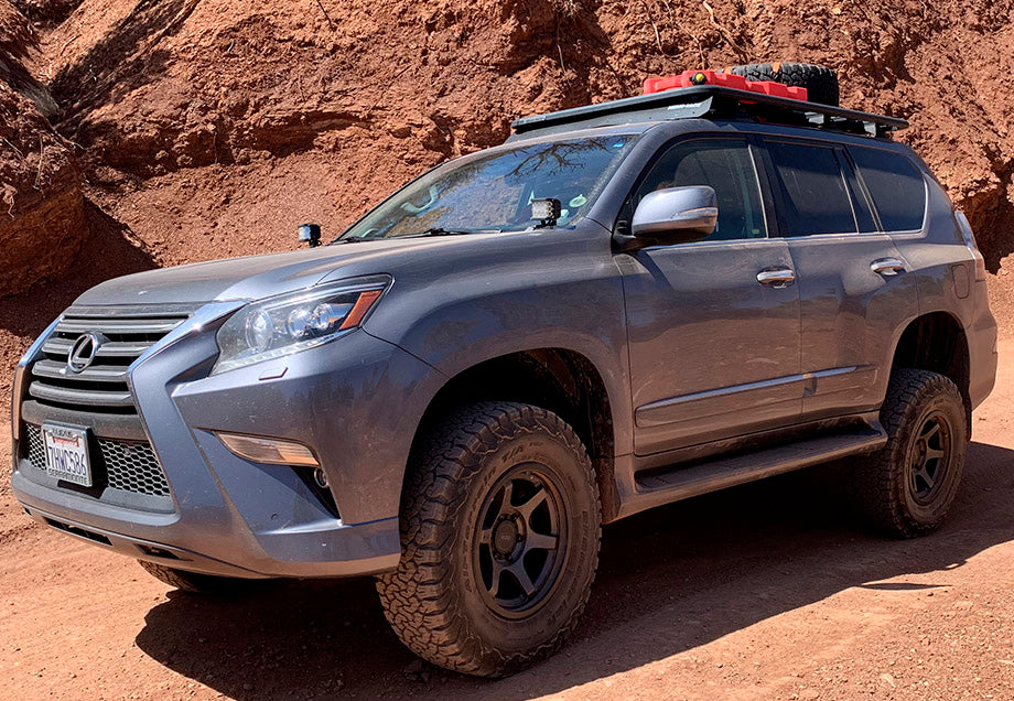 Cali Raised LED Low Profile LED Ditch Light Brackets Kit For GX460 (2010-2022)