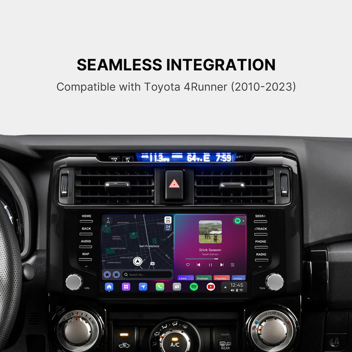 Dasaita Vivid13 Car Stereo for Black Wireless Carplay & Android Auto Car Radio | Qualcomm 665 | 9" QLED Screen | Wifi+4G LTE | 8G+256G | DTS|GPS Navigation Head Unit | Optical Output for 4Runner (2010-2023)