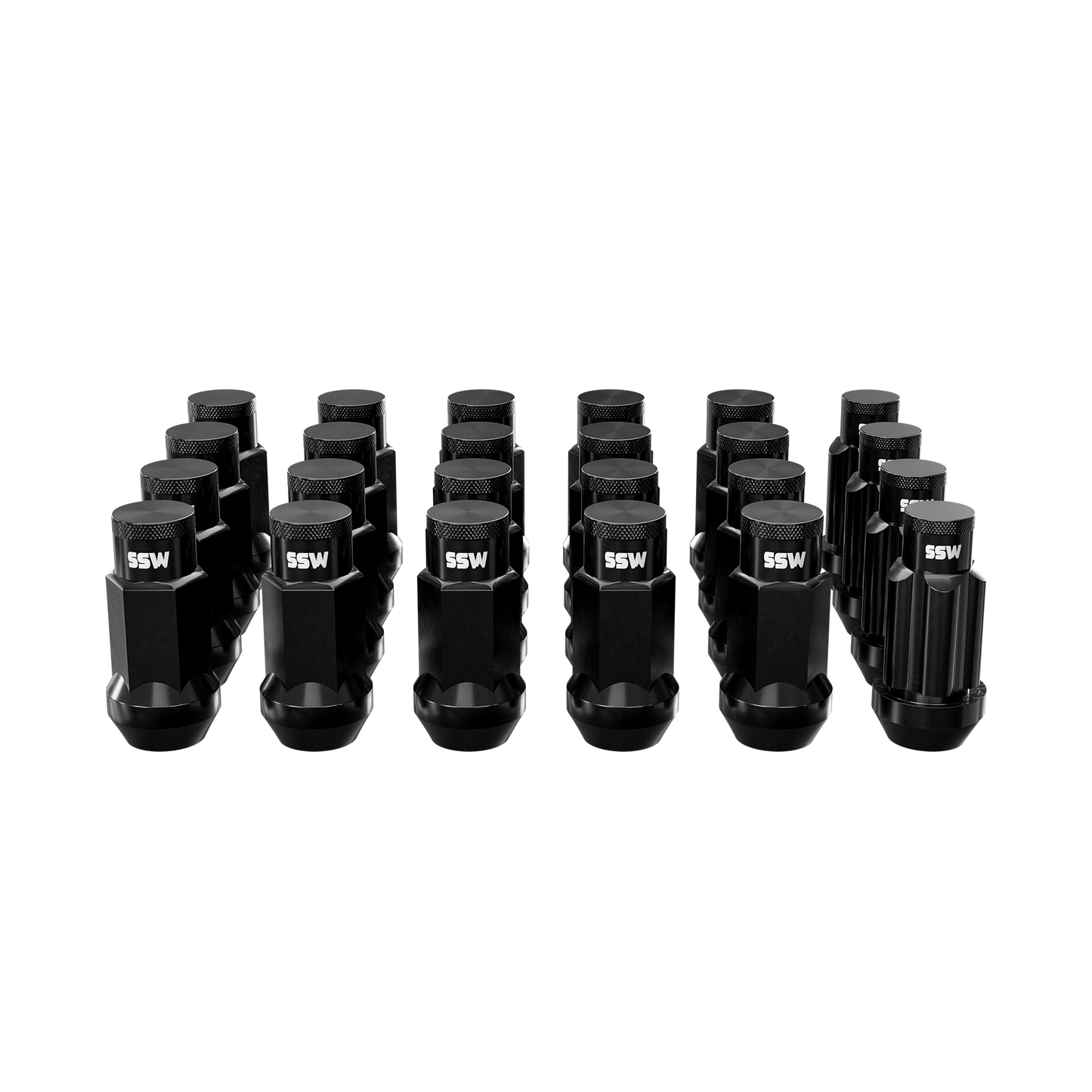 SSW Offroad® Steel Lug Nuts / Matte Black