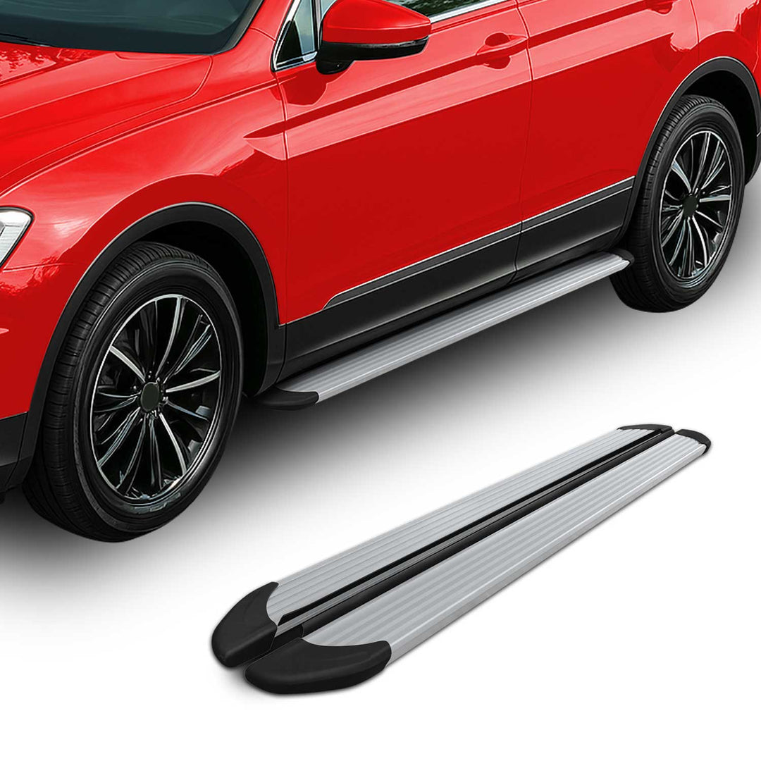 2013-2018 Toyota RAV4 Running Boards Side Steps Silver
