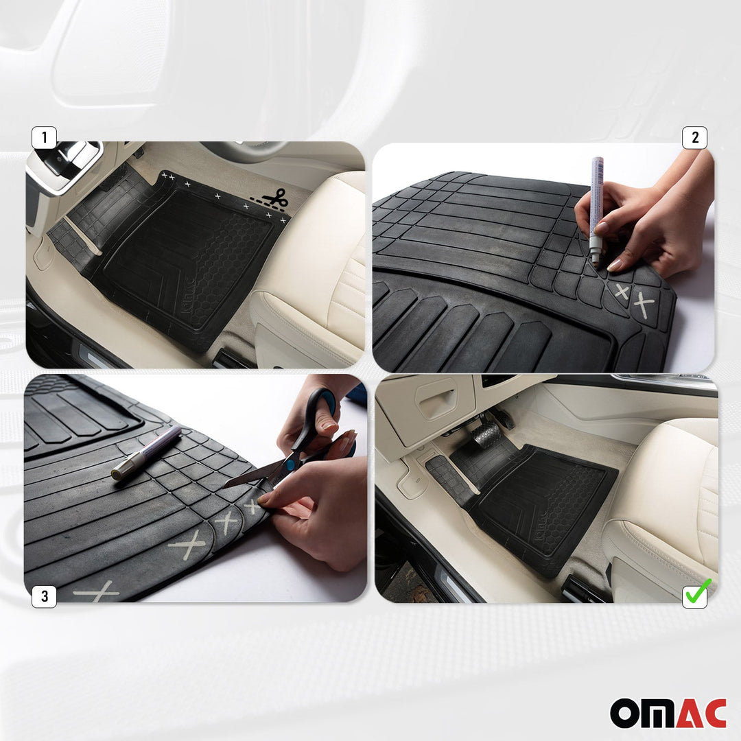 2003-2026 LLexus GX460 GX470 GX550 Universal Floor Mats Liner All Weather 3D Black Waterproof 5 Pcs