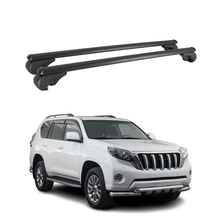 2008-2011 Toyota Land Cruiser Roof Rack Cross Bars Black