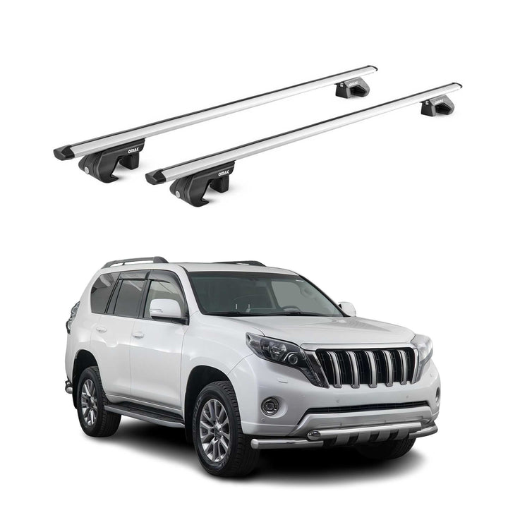 2008-2021 Toyota Land Cruiser Roof Rack Cross Bars Silver