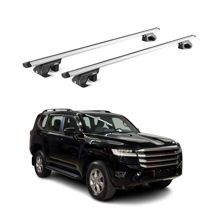 2024-2026 Toyota Land Cruiser J250 Roof Rack Cross Bars Carrier Silver