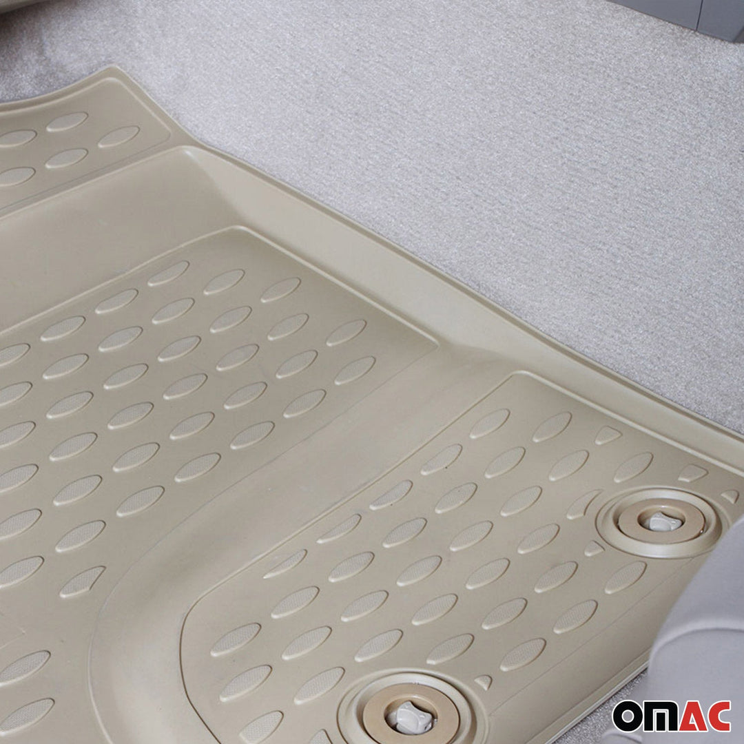 2006-2012 Toyota RAV4 Long Floor Mats Liners Full Set All Weather Beige