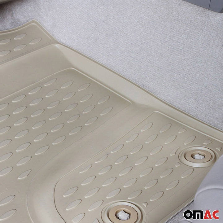 2006-2012 Toyota RAV4 Long Floor Mats Liners Full Set All Weather Beige