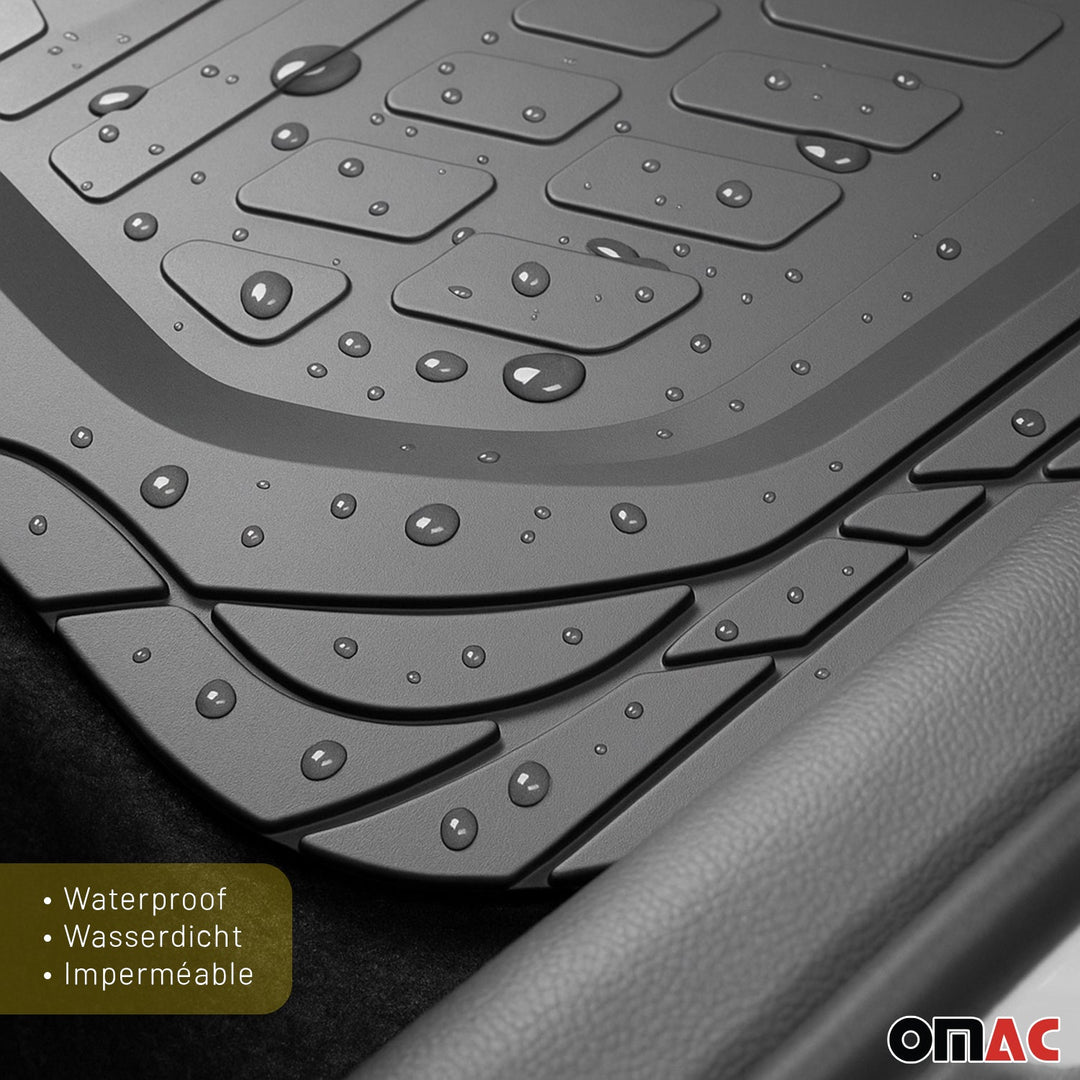 Toyota RAV4 Heavy Duty Trim to fit Floor Mats Liner Black All Weather 4Pcs