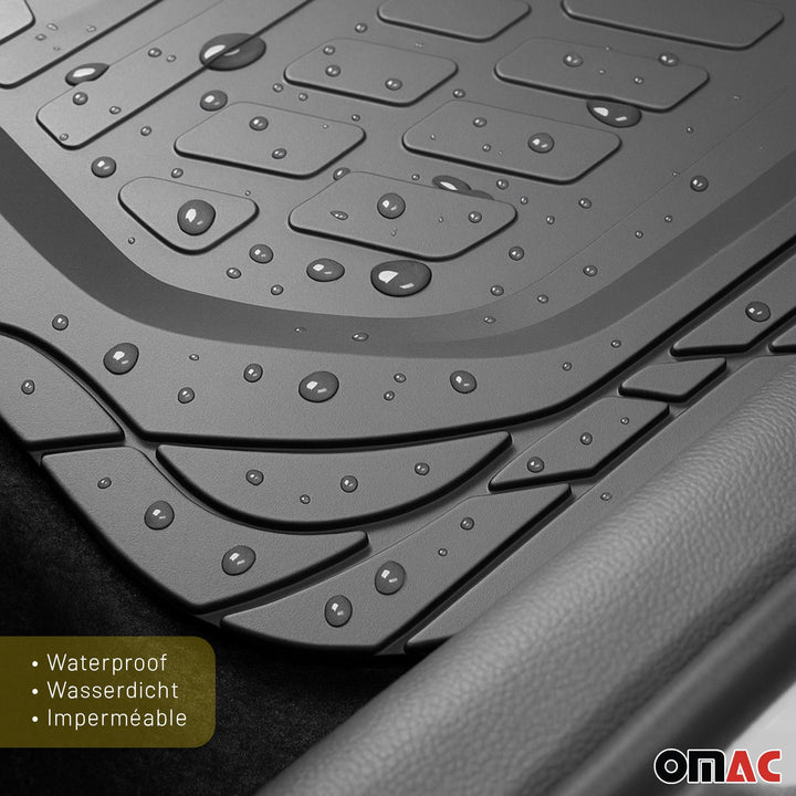 Toyota RAV4 Heavy Duty Trim to fit Floor Mats Liner Black All Weather 4Pcs
