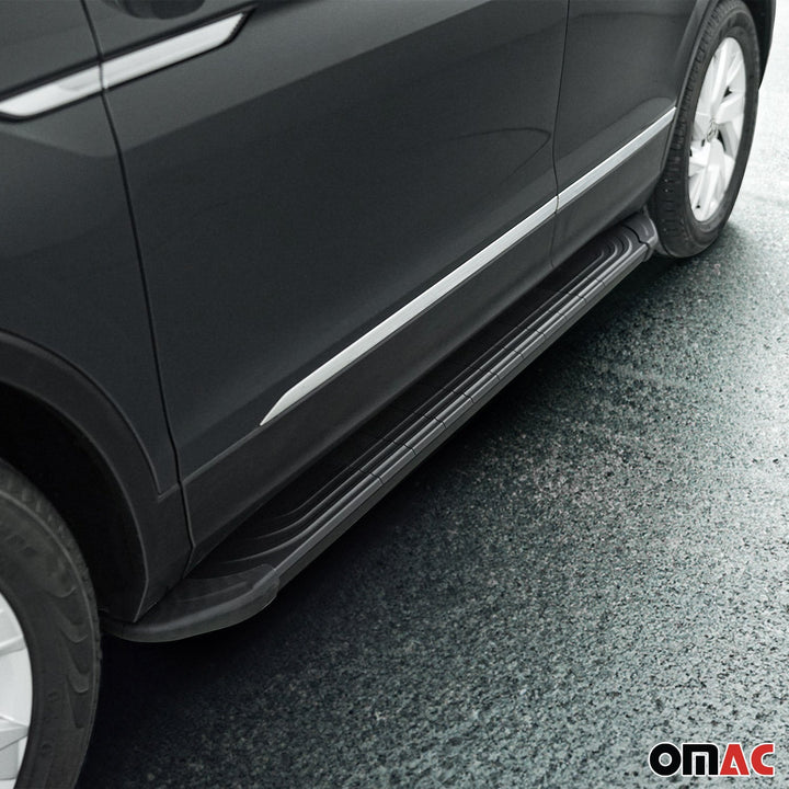 OMAC USA Running Boards Side Steps Black for Rav4 (2013-2018)