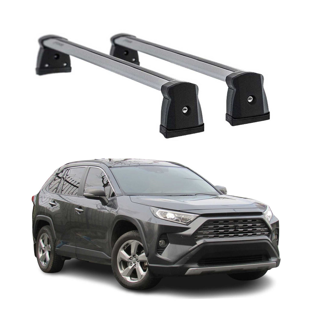 2019-2025 Toyota RAV4 Roof Rack Cross Bars Silver